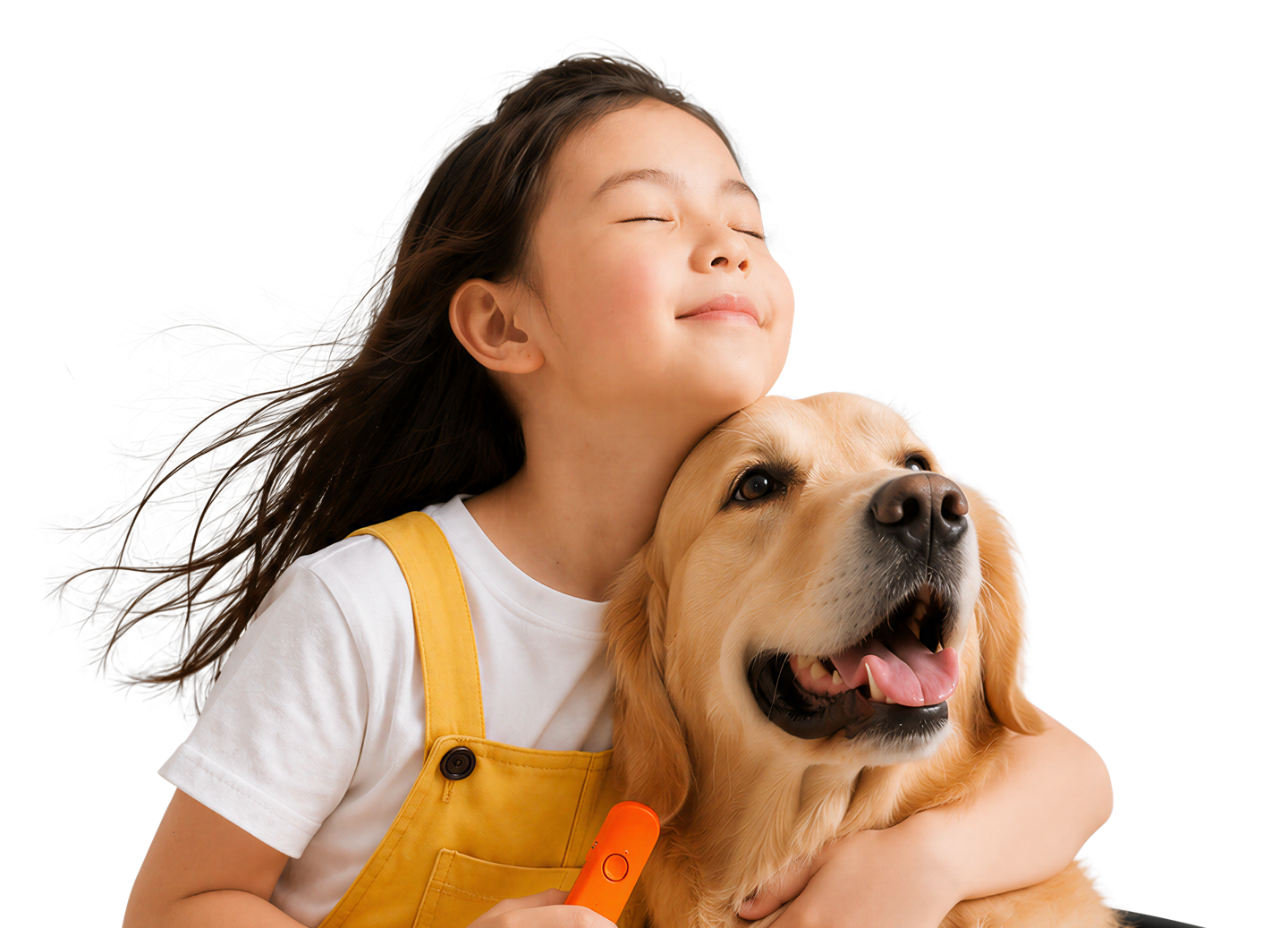 视障儿童与导盲犬使用导盲兔设备